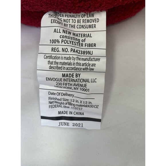 Target Bullseye Christmas 2 Red & White Peppermint Throw Pillows Soft - Picture 5 of 7